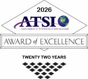 2026 ATSI Award of Excellence - Twenty Two Years